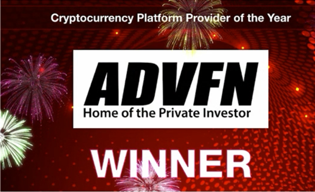 ADVFN Scoops ‘Cryptocurrency Platform Provider of the Year’ in MoneyAge Awards 2020
